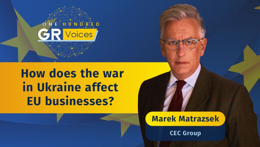 4️⃣ How does the war in Ukraine affect EU businesses? - Marek Matrazsek  | One Hundred GR Voices